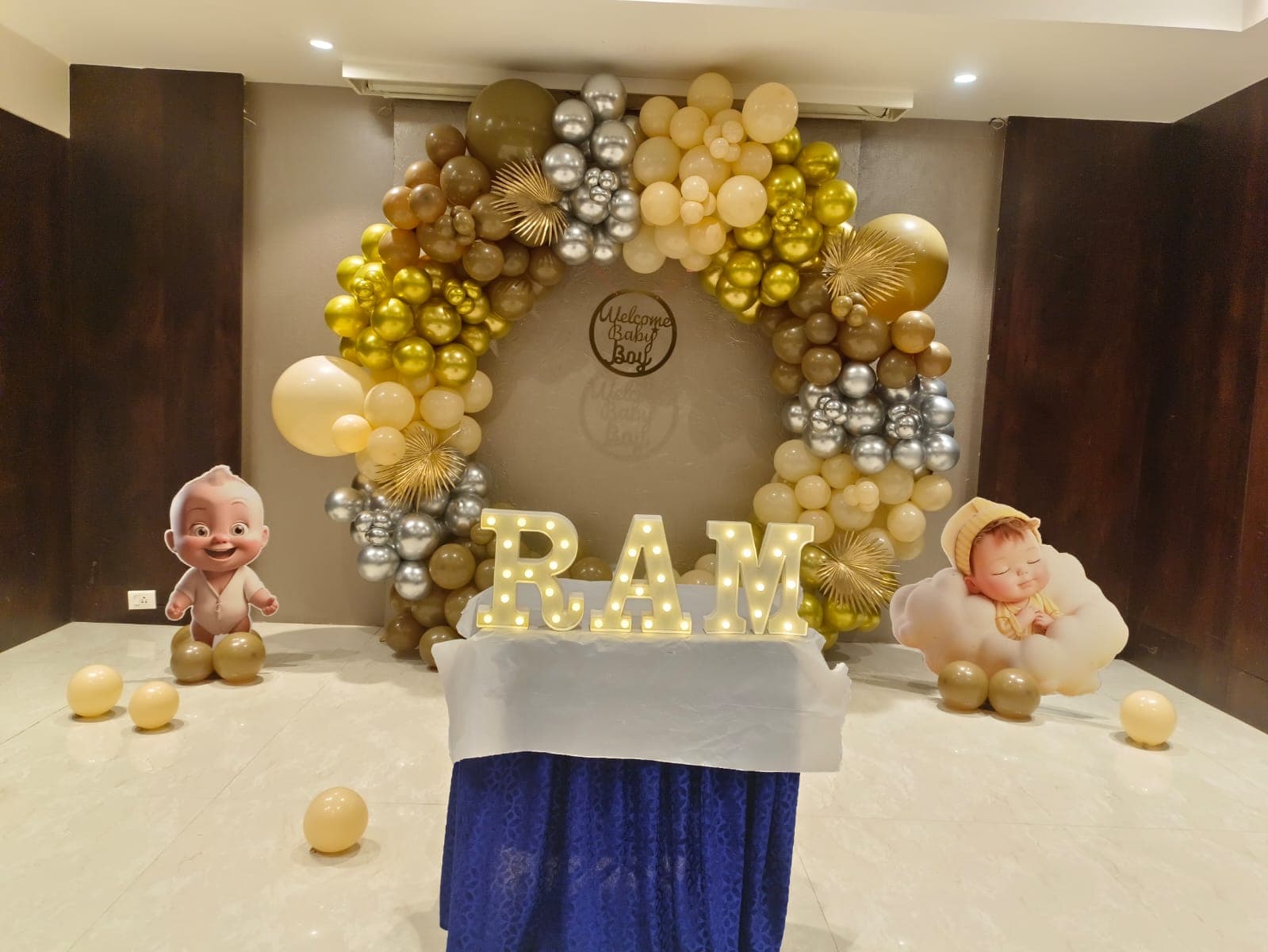 Welcome Baby Decoration in Ahmedabad setup - Vardhman Decorations