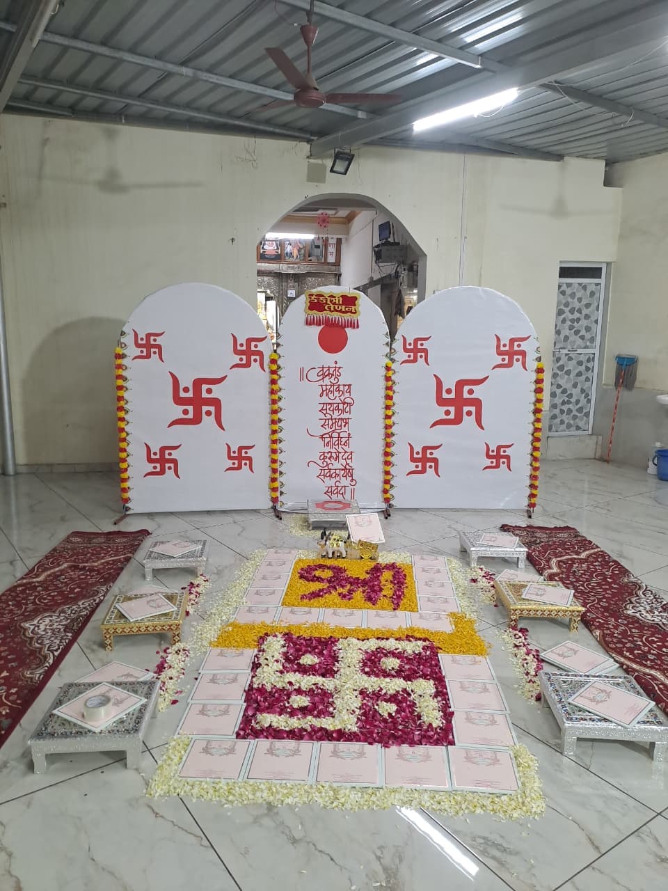 Kankotri Lekhan Decoration in Ahmedabad setup - Vardhman Decorations