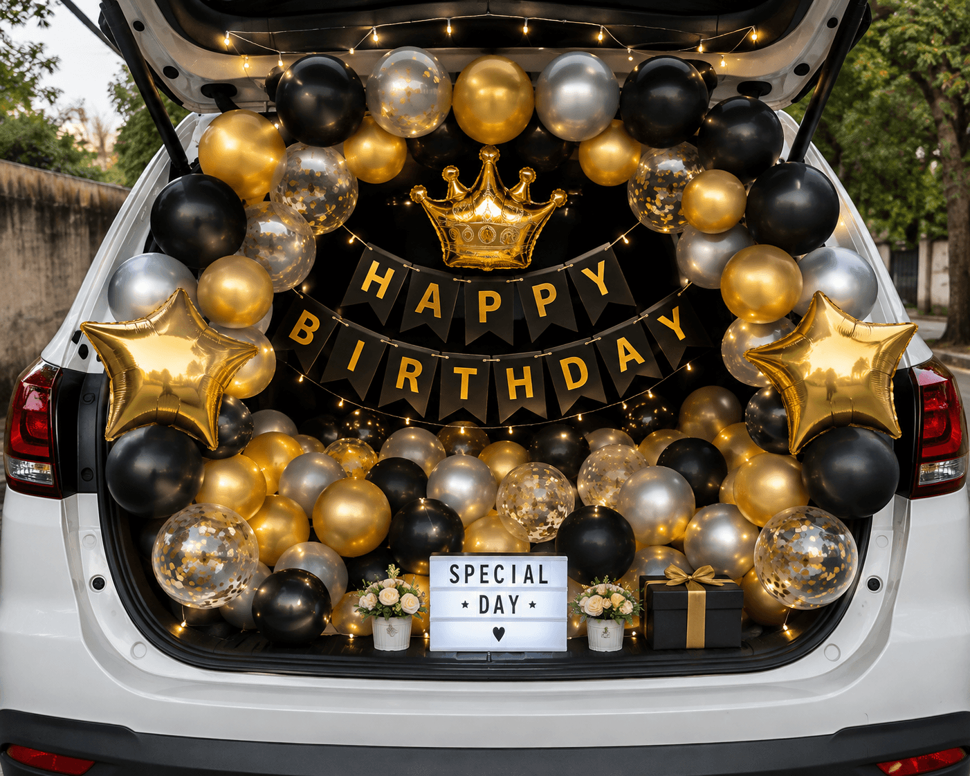 Car Boot Decoration in Ahmedabad setup - Vardhman Decorations