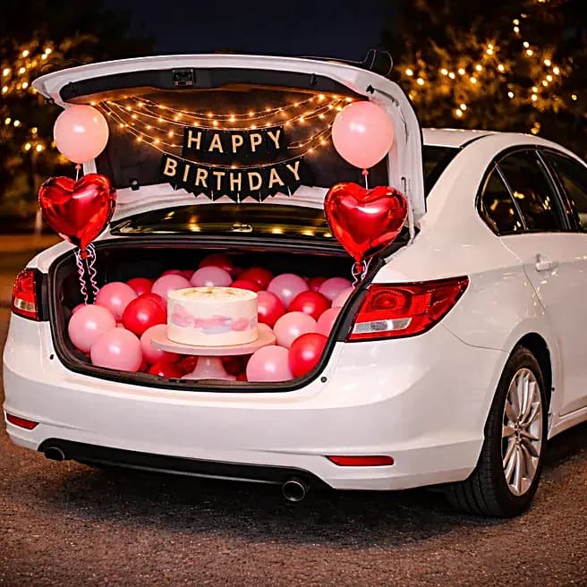 Car Boot Decoration in Ahmedabad setup - Vardhman Decorations